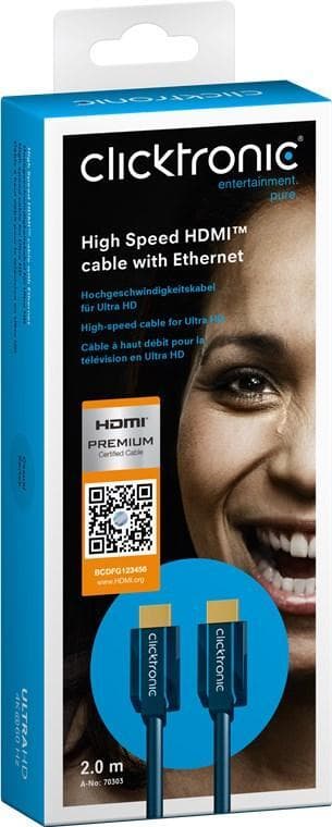 High Speed HDMIâ„¢ -kaapeli Ethernetillä