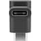 USB-Câ„¢-USB-Câ„¢-sovitin, 90°, musta