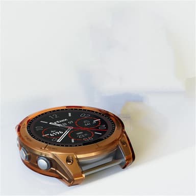Garmin Fenix 7 TPU Rose Gold -yhteensopiva kellonsuoja