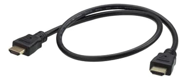 ATEN 0.6M HDMI 2.0 -kaapeli M / M 30AWG Musta