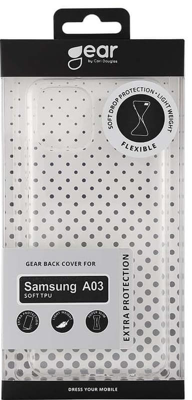GEAR Samsung Galaxy A03 suojakuori (läpinäkyvä)