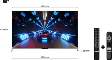 TCL 85" C735 4K QLED älytelevisio (2022)