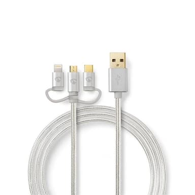 3-in-1-Synkronointi-, Lataus- ja AV-Tukisarja | Type-C-Sovitin | Lightning-Sovit