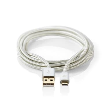 USB 2.0 -Synkronointi- ja Latauskaapeli | Kullattu, 2,0 m | USB-A-Urosliitäntä M