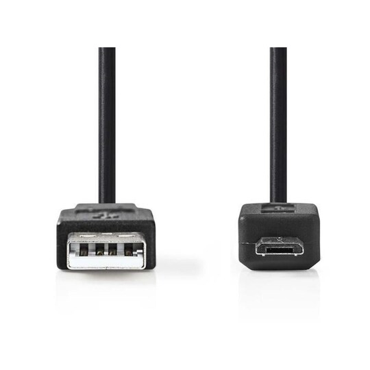 USB 2.0 -Kaapeli | A, Uros - Micro-B, Uros | 2,0 m | Musta
