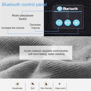 Pipo Bluetooth 5.0 Kuulokkeilla - Musta