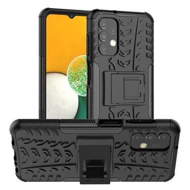 Iskunkestävä Takakansi telineellä mallille Samsung Galaxy A13 4G Musta