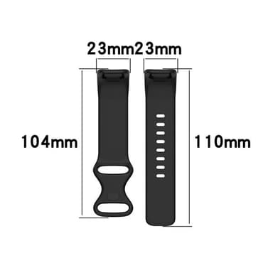 Silikoniranneke Fitbit Charge 5 - Valkoinen
