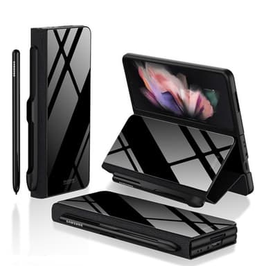 Matkapuhelimen kotelo karkaistua lasia kynäpaikalla mallille Samsung Galaxy Z Fold3 5G