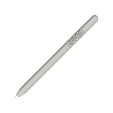 Silikonisuoja kirjaimilla ja numeroilla Apple Pencil 1 Grey