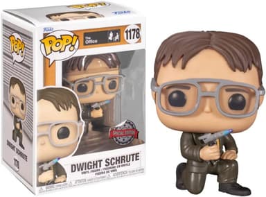 FUNKO! POP EXCLUSIVE THE OFFICE DWIGHT W/BLOW TORC