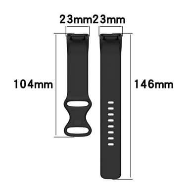 Silikoniranneke Fitbit Charge 5 - Valkoinen