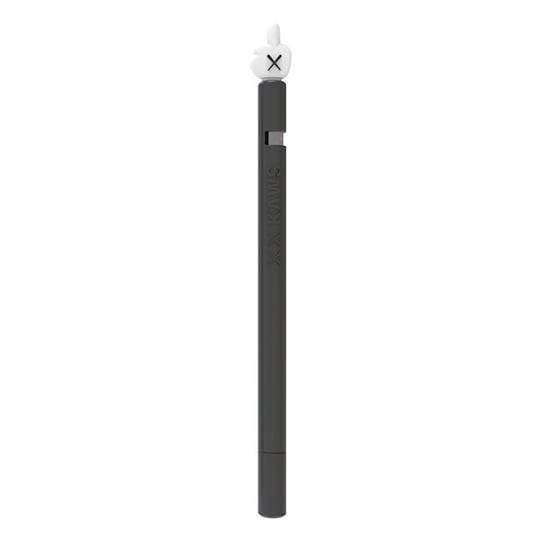 Silikonisuoja keskisormi Apple Pencil 1  Musta