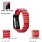 Punainen nahkaranneke mallille Fitbit Charge 3/4 - Large