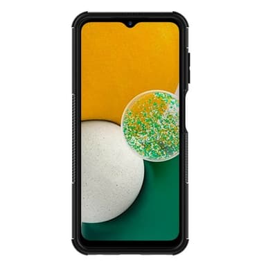 Iskunkestävä Takakansi telineellä mallille Samsung Galaxy A13 4G Musta