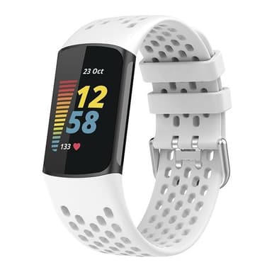 Silikoniranneke Fitbit Charge 5 - Valkoinen