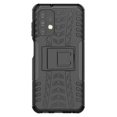 Iskunkestävä Takakansi telineellä mallille Samsung Galaxy A13 4G Musta