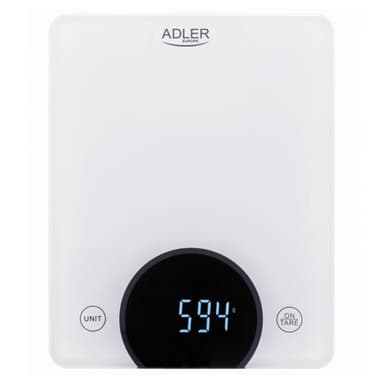 Adler keittiövaaka jopa 10kg - Valkoinen