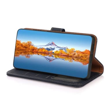 Lompakkokotelo 3-kortti nahkaa RFID Sony Xperia 10 IV - Sininen