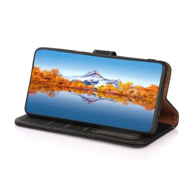 Lompakkokotelo 3-kortti nahkaa RFID Sony Xperia 1 IV - Musta