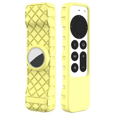 Silikonikotelo kaukosäätimelle Apple TV 4K - Keltainen