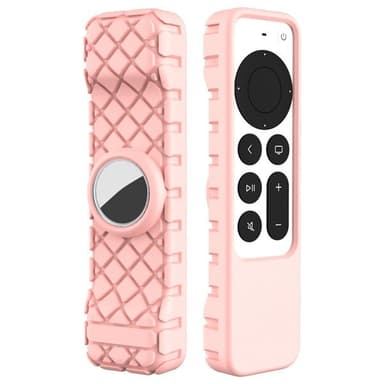 Silikonikotelo kaukosäätimelle Apple TV 4K - Pinkki