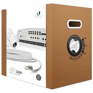 Ubiquiti UniFi Cat6-kaapeli, 304m, CMR, valkoinen