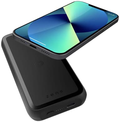 Zens Magnetic 10 000 mAh langaton varavirtalähde + teline
