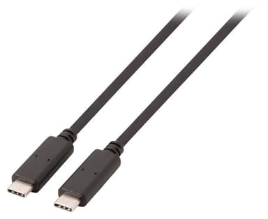 USB 3.1 Kaapeli USB-C Uros - USB-C Uros 1.00 m Musta GEN 1 (5 Gbps)