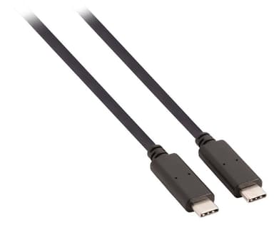 USB 3.1 Kaapeli USB-C Uros - USB-C Uros 1.00 m Musta GEN 1 (5 Gbps)