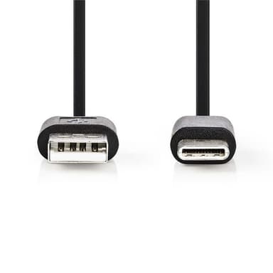 USB 2.0 -Kaapeli | Type-C, Uros - A, Uros | 2,0 m | Musta