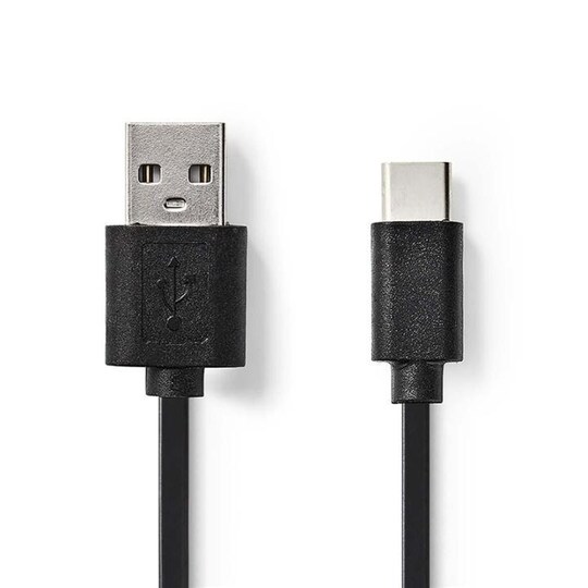 USB 2.0 -Kaapeli | Type-C, Uros - A, Uros | 2,0 m | Musta