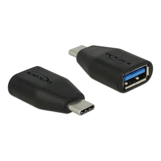 Delock SuperSpeed adapter USB-C male to USB-A female, 10 Gbps, black