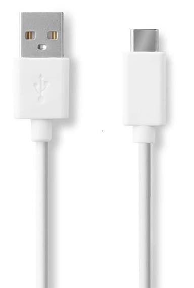 USB 2.0 -Kaapeli | Type-C, Uros - A, Uros | 1,0 m | Valkoinen