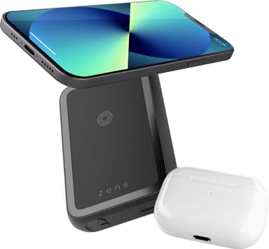 Zens Magnetic 4000 mAh Dual langaton varavirtalähde + teline