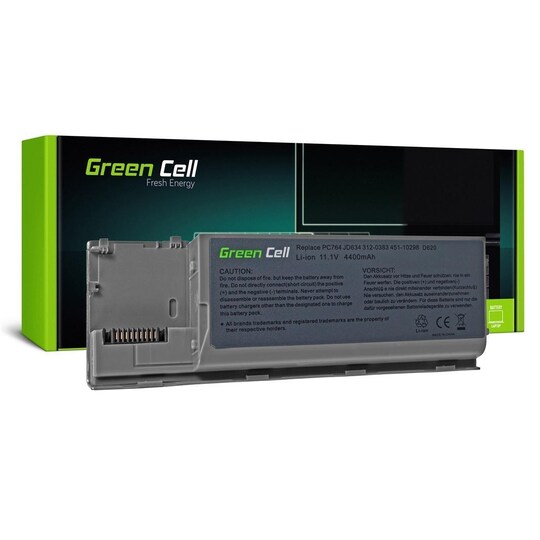 Green Cell Battery for Dell Latitude D620 D630 D630N D631 11,1V 4400 m