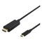 DELTACO USB-C - HDMI-kaapeli, 1m, 4K, HDCP 2,2, 3D, musta