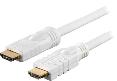 DELTACO HDMI-kaapeli, aktiivinen, ur-ur, 1080p, v1.4, 15m, valk