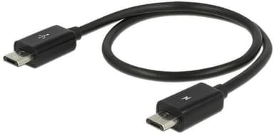 DeLOCK Power Sharing Cable, Micro B ur -Micro B ur, OTG, 0,3m