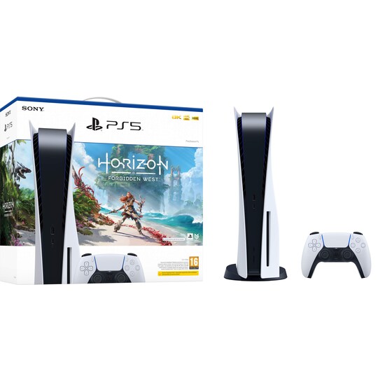 PlayStation 5 (PS5) pelikonsoli + Horizon Forbidden West