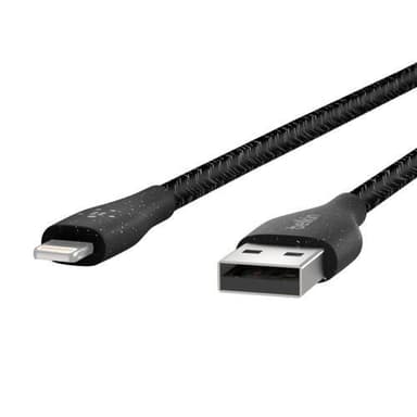 Belkin DuraTek Plus USB-A - Lightning, musta (3m)