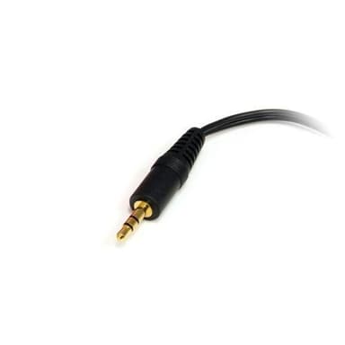 StarTech.com 6ft 3.5mm - 2x RCA, 3.5mm, Uros, 2 x RCA, Naaras, 1,8 m, Musta