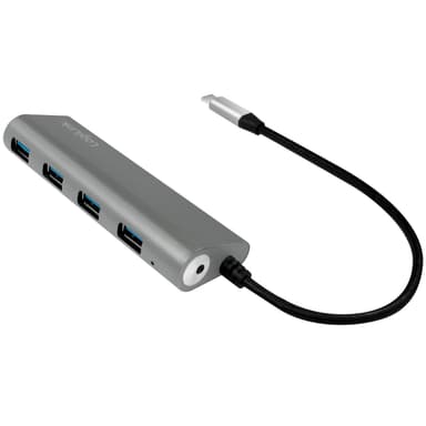 USB-C 4-porttinen USB-keskitin