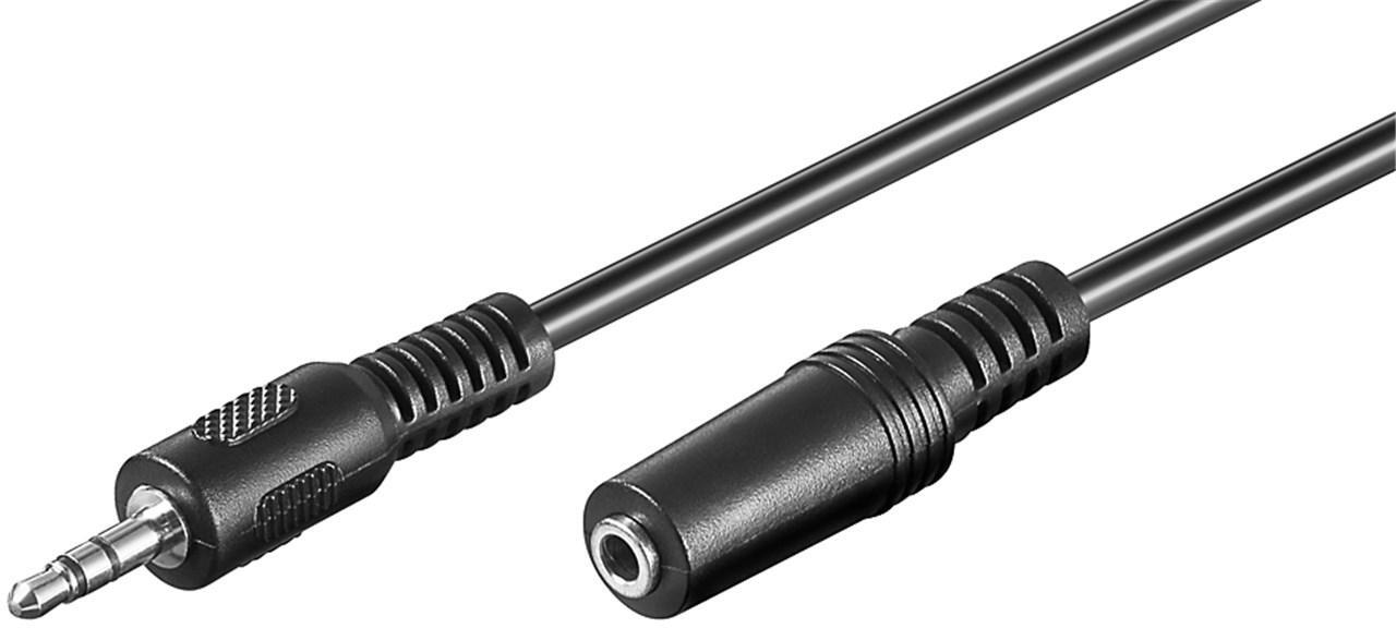 Goobay Kuulokkeiden ja äänen AUX-jatkokaapeli  3-napainen 3,5 mm