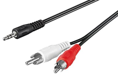 Goobay Äänikaapeli AUX-sovitin  3,5 mm uros stereo RCA uros