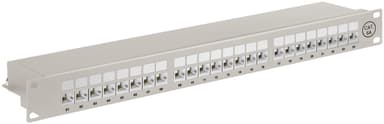 CAT 6a 19 tuuman (48,3 cm) Patch Panel, 24 porttia