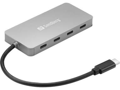 Sandberg USB-C - 4 x USB-C -keskitin