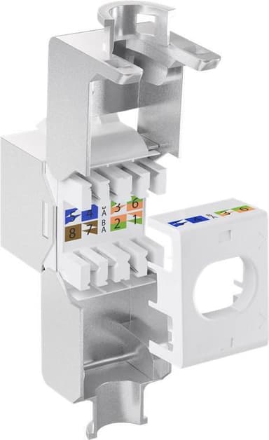 Goobay Keystone-moduuli RJ45 CAT 6A, STP, ohut