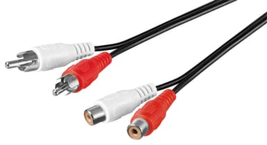 Goobay Stereo jatkojohto 2x RCA