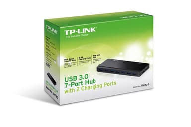 TP-LINK UH720 - 7-portin USB 3.0 hubi, musta